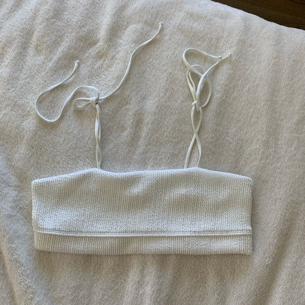 Frankie’s Bikinis white Summertime top